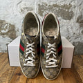 Gucci Gold Bee GG Monogram Ace Sneaker Sz 10