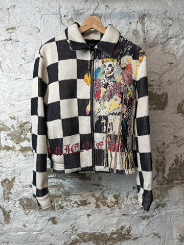 Amiri Wes Lang Sacrifices Jacket Black White Sz M