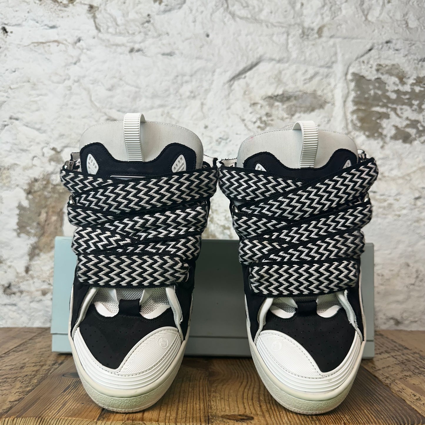 Lanvin Curb Black White Sneaker Sz 9 (42)