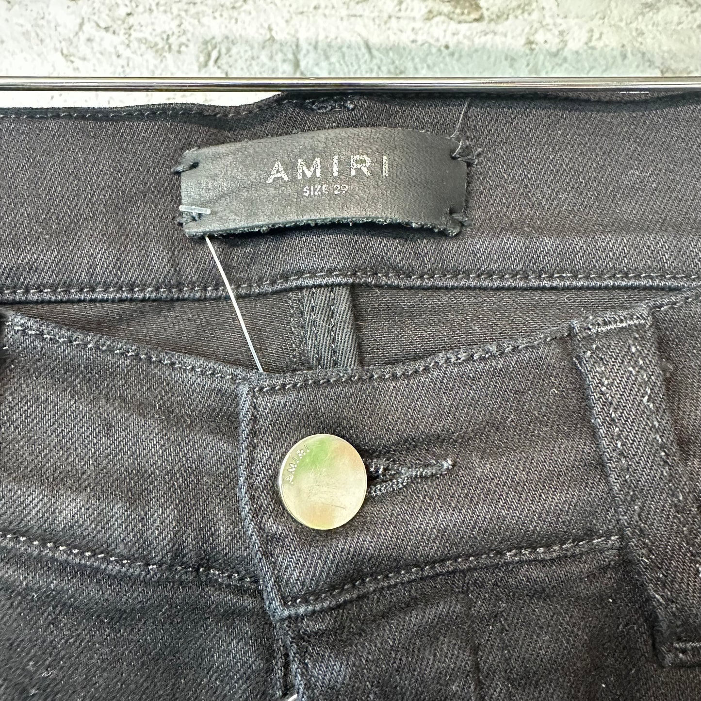 Amiri Blue Tie Dye Spell Black Denim Jeans Sz 29