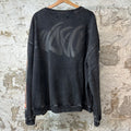 Who Decides War Stained Glass Faded Black Crewneck Sz XL