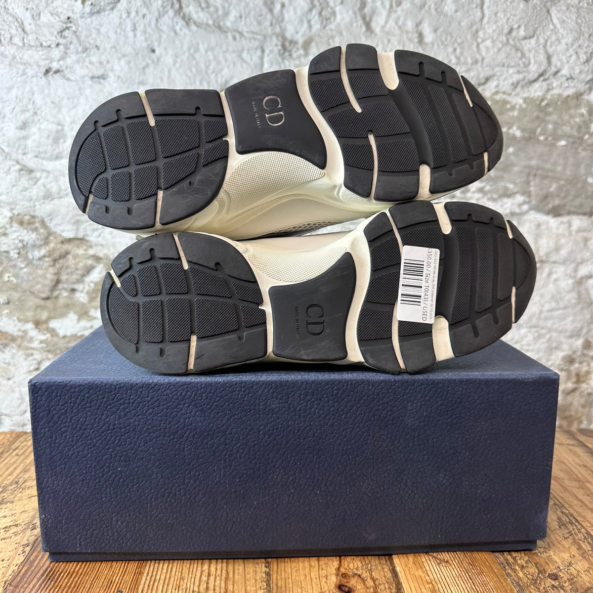 Dior B22 White Grey 3M Sneaker Sz 10 (43)