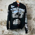Supreme Warriors Black Zip Up Hoodie Sz S