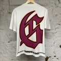 Godspeed Football Skeleton White T-Shirt Sz L