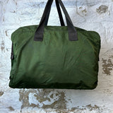 Prada Green Nylon Duffle Bag