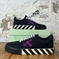 Off White Purple Arrow Black White Vulc Sneaker Sz 8 (41)