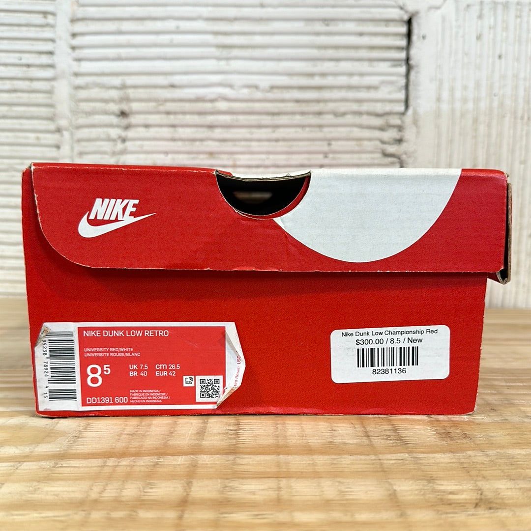 Nike Dunk Low Championship Red Sz 8.5