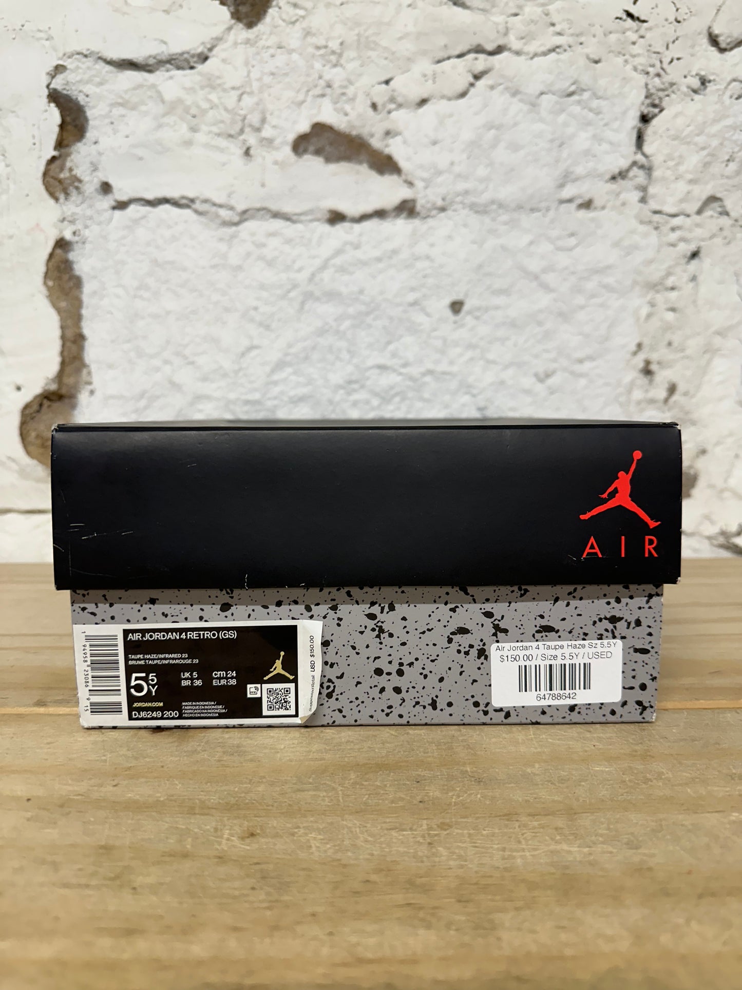 Air Jordan 4 Taupe Haze Sz 5.5Y