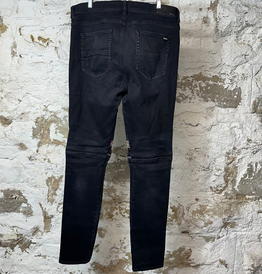 Amiri MX2 Brown Paisley Black Jeans Sz 36