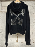 Off White Carvaggio Hoodie Black Sz M