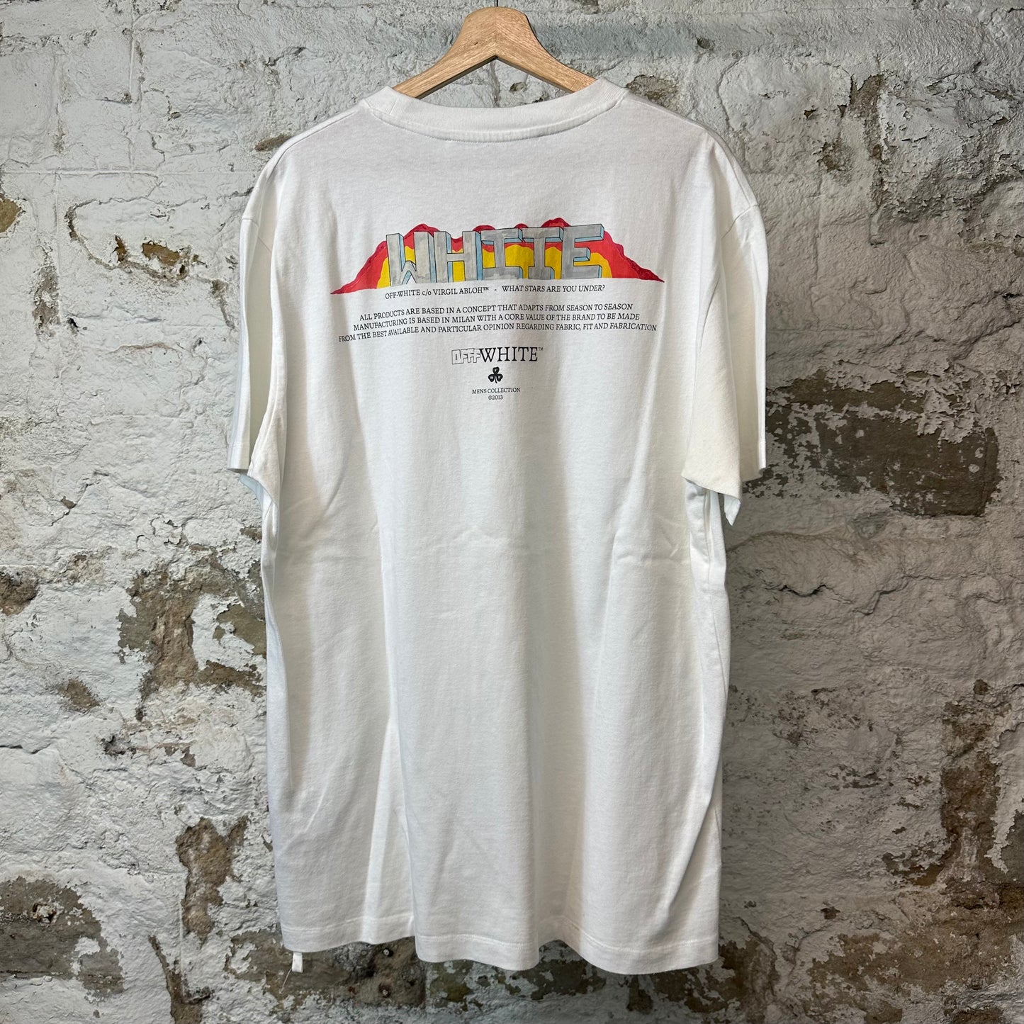 Off White Graffiti T-shirt White Sz XL