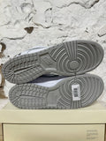 Nike SB Dunk Low Supreme White Metallic Silver Sz 12 DS