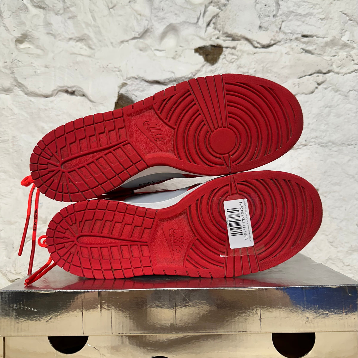 Nike Dunk Low Off-White University Red Sz 11