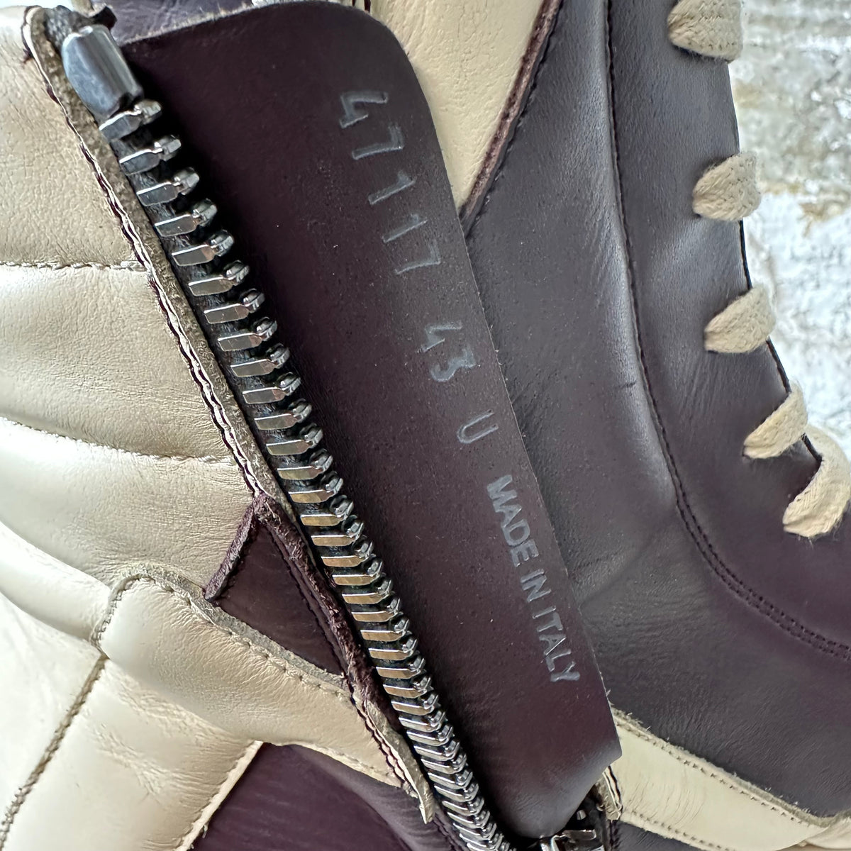 Rick Owens Geobasket Grape Milk Sneaker Sz 10 (43)