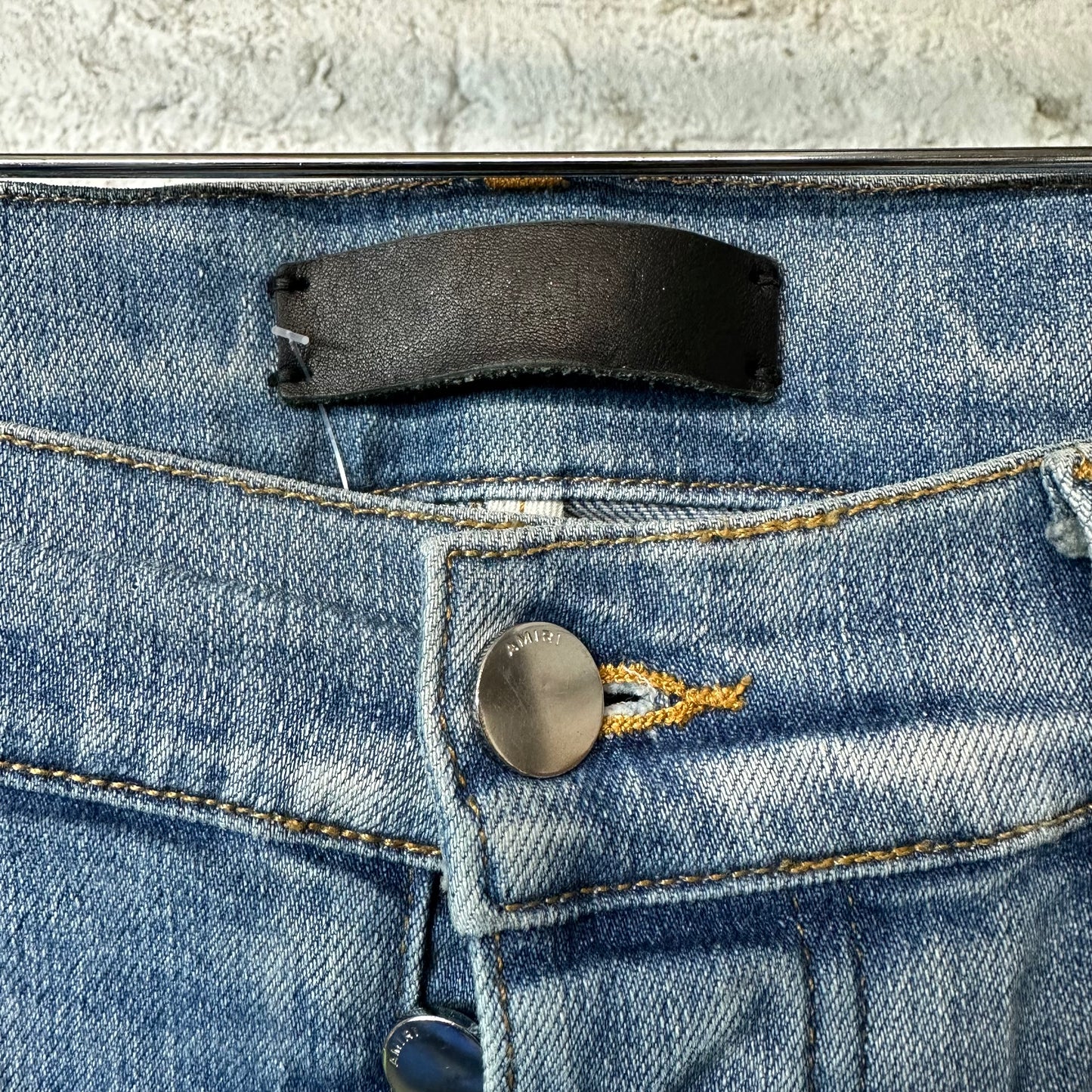 Amiri MX1 Denim Spell Blue Denim Jeans Sz 33