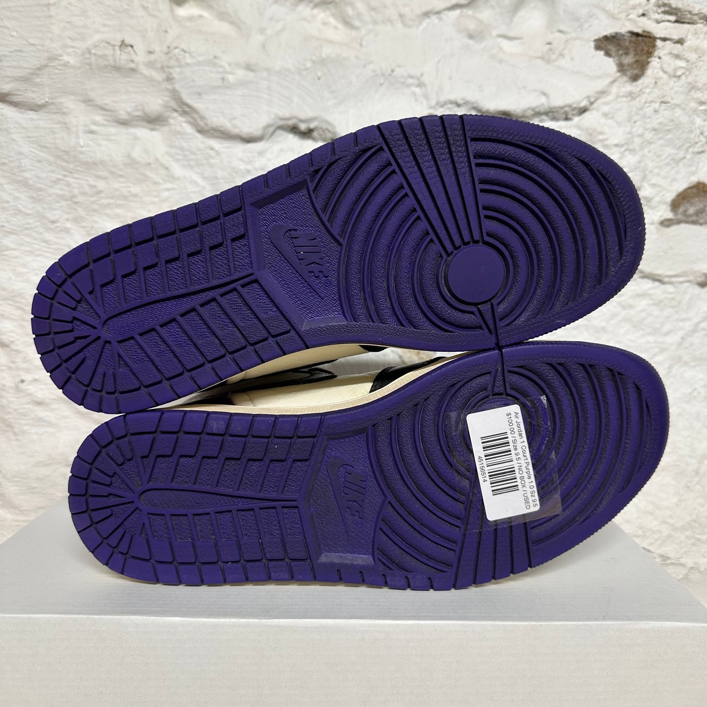 Air Jordan 1 High Court Purple Sz 9.5