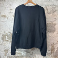 Celine Crest Logo Black Crewneck Sz L