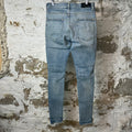 Amiri Leopard Thrasher Blue Denim Jeans Sz 31