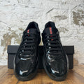 Prada Americas Cup Triple Black Patent Sneaker Sz 11