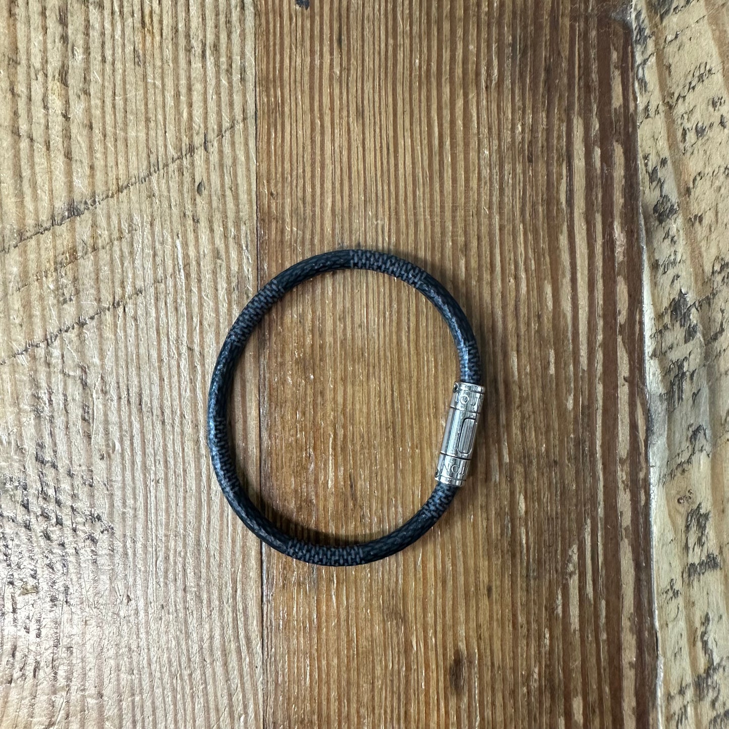 Louis Vuitton Graphite Keep It Bracelet W/ Box