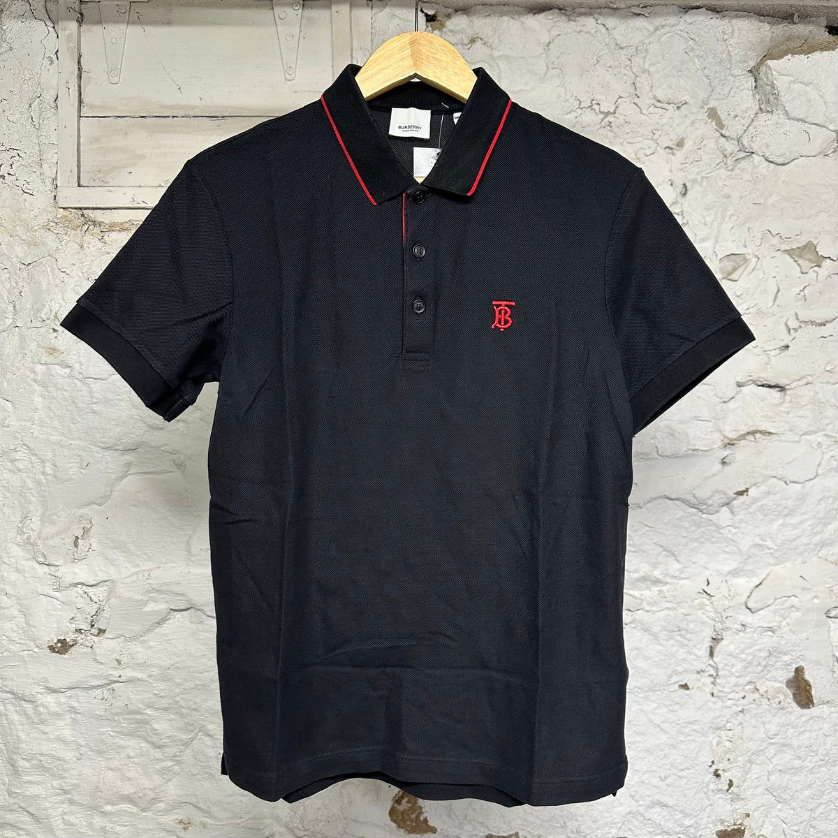 Burberry Monogram Black Polo Sz S