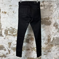 Amiri Plain Black Waxed Denim Jeans Sz 28
