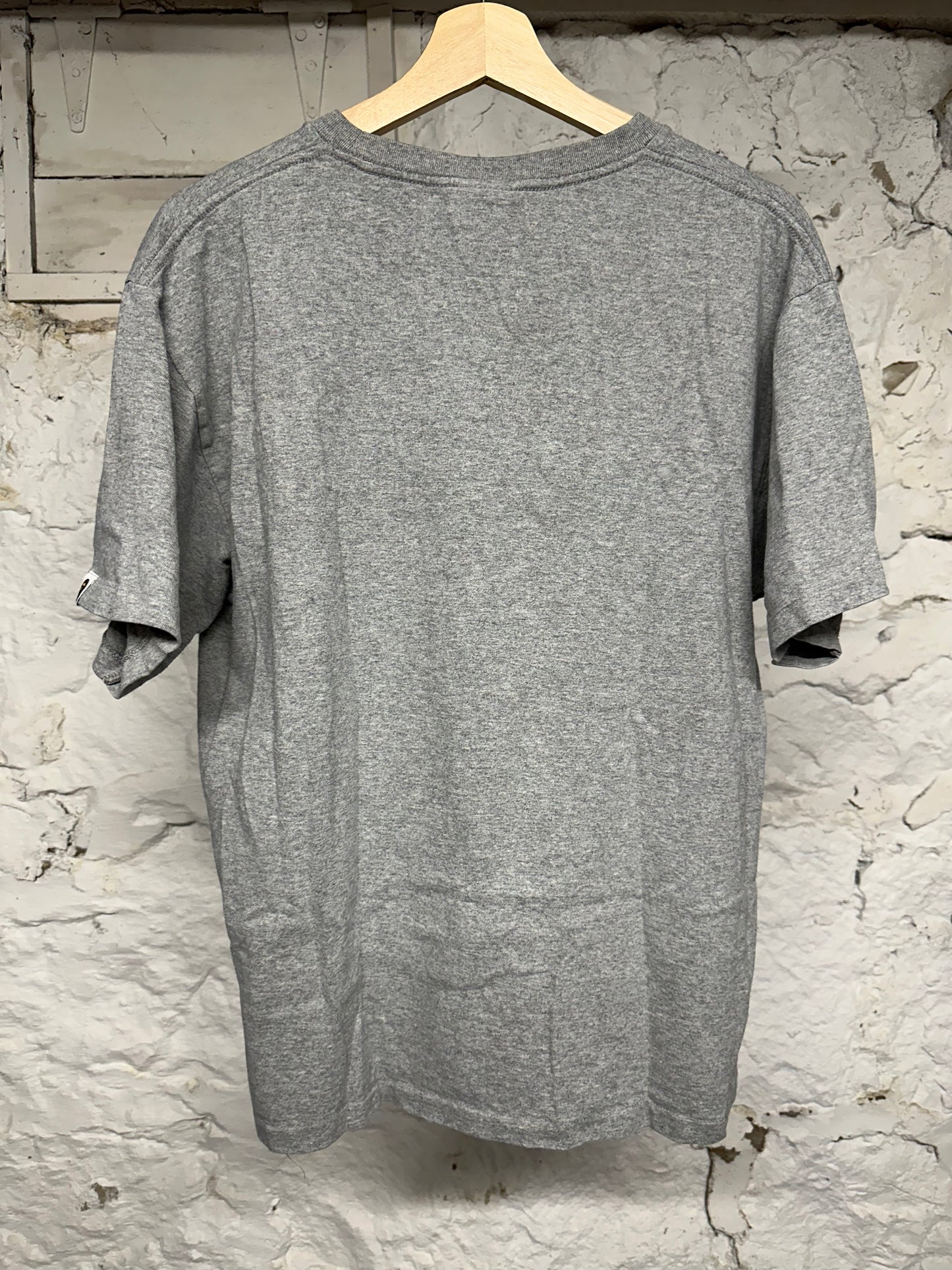 Bape College Logo T-shirt Gray Sz L