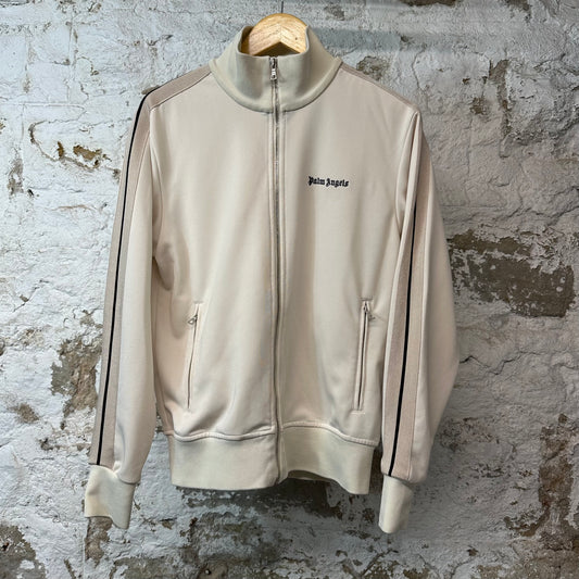 Palm Angels Cream Beige Track Jacket Sz M