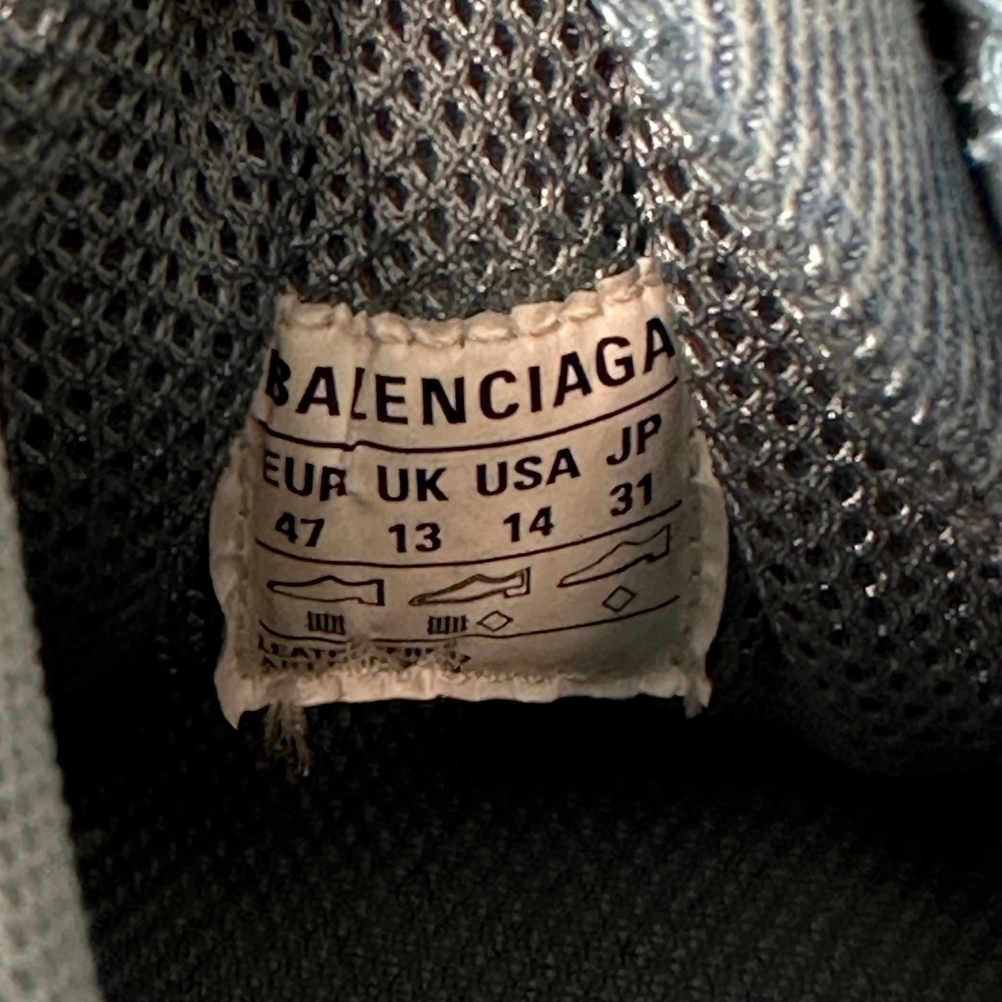 Balenciaga Triple S Blue Denim Sneaker Sz 14 (47)