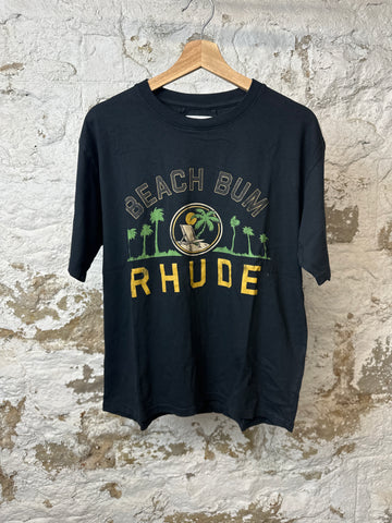 Rhude Palmera T-Shirt Black Sz S DS