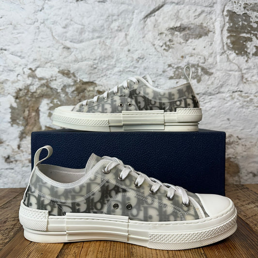 Dior B23 Low Grey Oblique Cream White Sneaker Sz 9 (42)