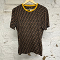 Fendi FF Logo AOP T-Shirt Sz S