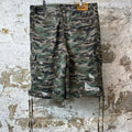 Bottega Desires Distressed Camo Cargo Shorts Sz 36