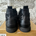 Christian Louboutin High Black Leather Spike Sneaker Sz 8.5 (41.5)