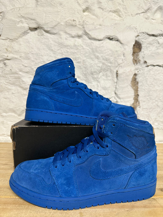 Air Jordan 1 High Blue Suede Sz 9