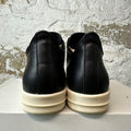 Rick Owens Black Leather Milk Sneaker Sz 6.5 (39)