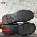 Prada Americas Cup Triple Black Patent Sneaker Sz 10