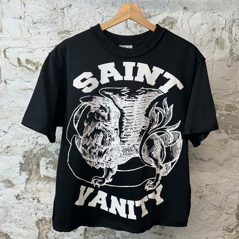 Saint Vanity White Black Griffin T-shirt Sz S