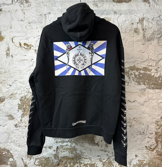 Chrome Hearts Foti Boxing Zip Up Hoodie Black Sz XS