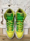 Nike Dunk High Premium White Green Yellow Sz 11.5