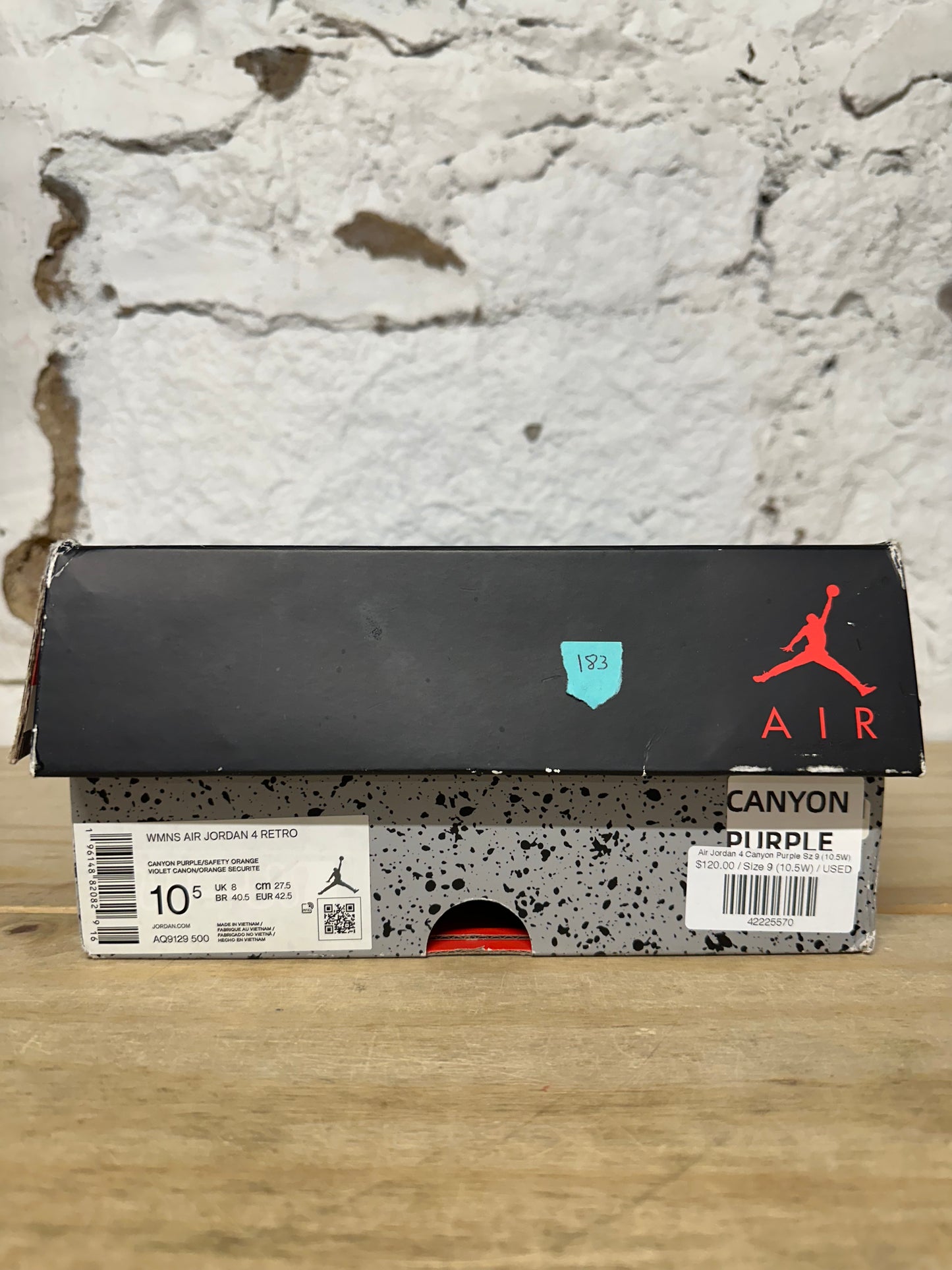 Air Jordan 4 Canyon Purple Sz 9 (10.5W)