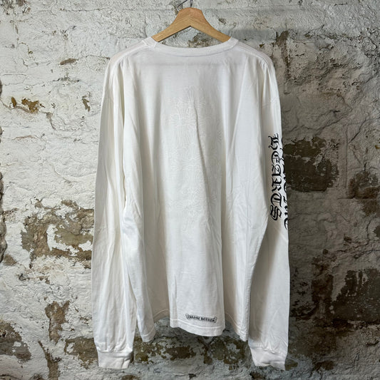 Chrome Hearts Cemetery White Long Sleeve Sz XXL