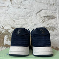 Off White Out of Office Navy Suede Gray Sneaker Sz 9 (42)