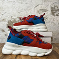 Versace Chain Reaction Blue Red White Sneaker Sz 8 (41)