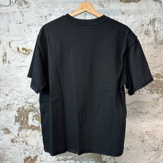 Saint Vanity White Griffin T-shirt Black Sz S