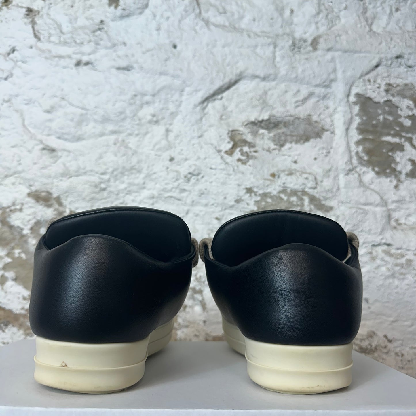 Rick Owens Jumbo Lace Puffer Black Milk Sneaker Sz 4.5 (36) No Box