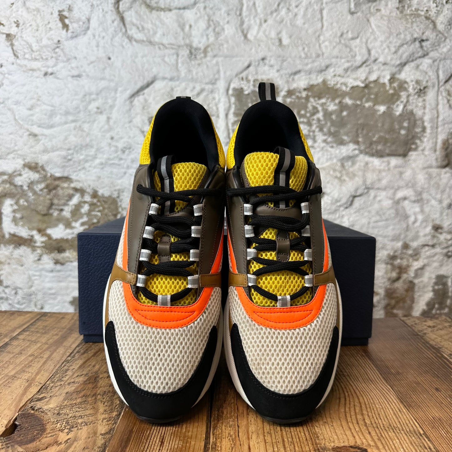 Dior B22 Yellow Brown Orange Sneaker Sz 13 (46)