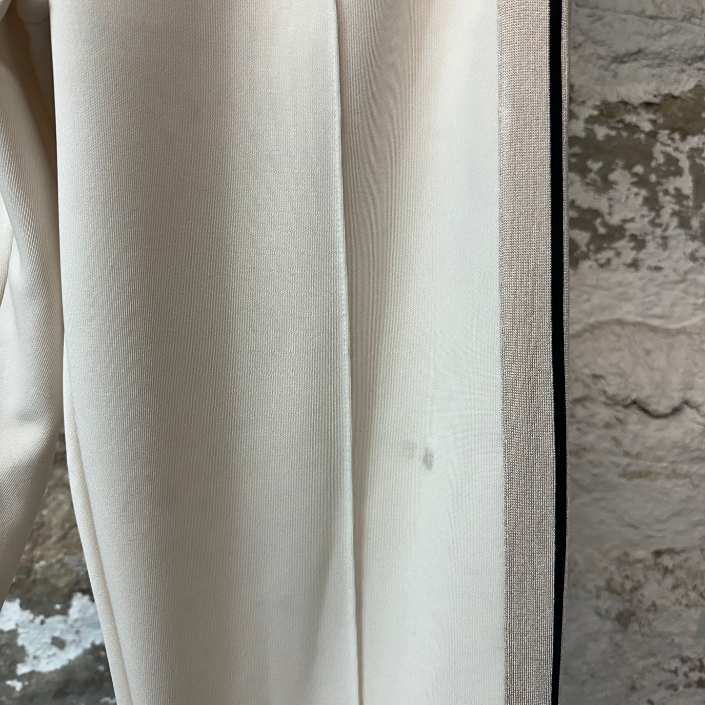 Palm Angels Beige Cream Track Pants Sz M (Stained)