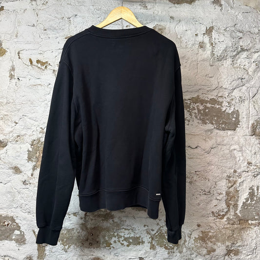 Amiri Eagle Spellout Crewneck Black Sz XL