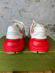 Gucci Rython Red White Sneaker Sz 5 (37)